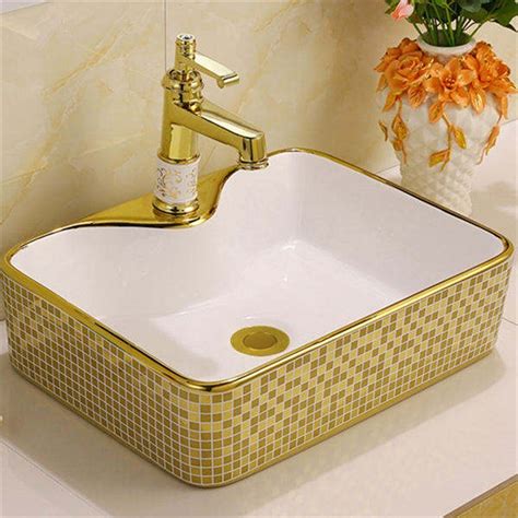 versace unique gold single hole washbasin faucet